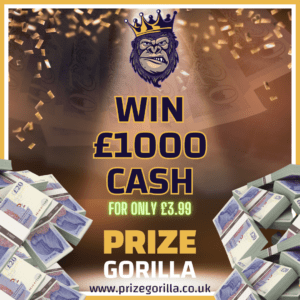 Win £1000 tax free cash with Prize Gorilla