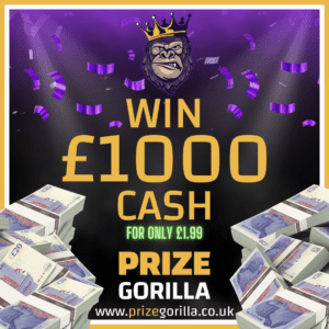 Win £1000 Tax Free cash with Prize Gorilla