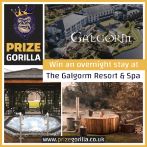 Win a night at Galgorm resort and Spa with Prize Gorilla.