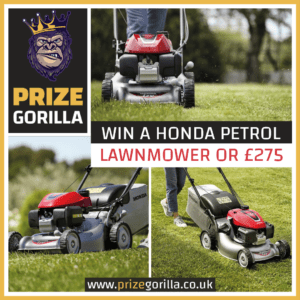 Prize Gorilla win a Honda petrol Lawnmower