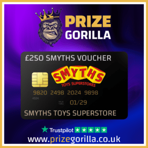 Prize Gorilla win a Smyths Toys superstore voucher best prize competitions website Belfast Northern Ireland UK 2024