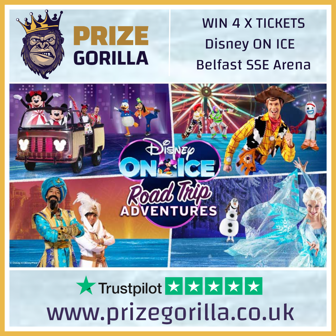 4 x Disney On Ice Tickets 2 Prize Gorilla