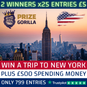 Prize Gorilla win a holiday to New York America best competitions website Belfast UK 2024