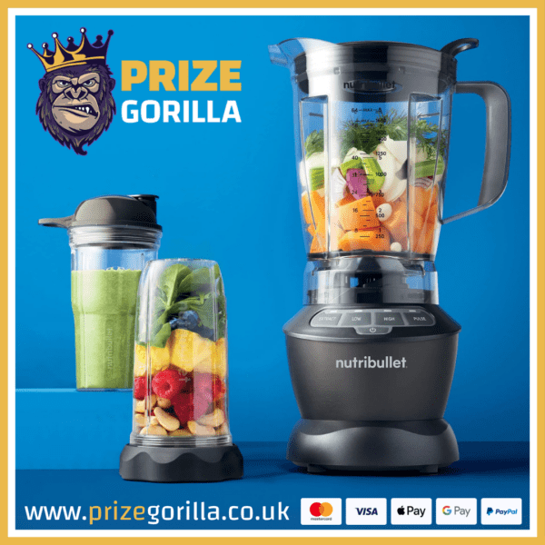 Prize Gorilla - Nutri Bullet combo best competition website Belfast Northern Ireland UK 2025